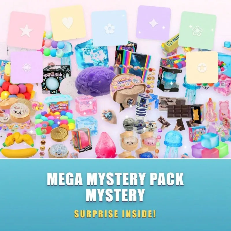 Squish Time Mystery Blind Box, Random Squeeze Fidget Toy, Stress Relief Cute Sensory Toy for All Ages
